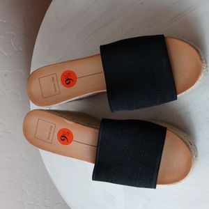 Dolce Vita Raffia Platform Wedges